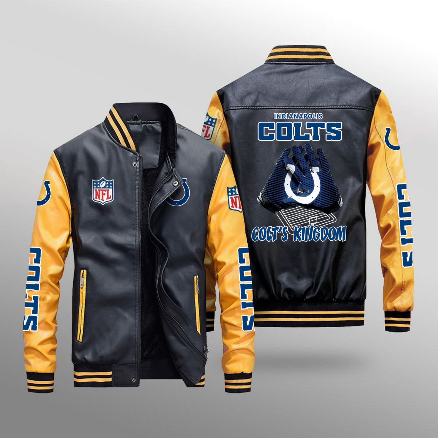 IND x NFL Leather Bomber Jacket DATND TANTD