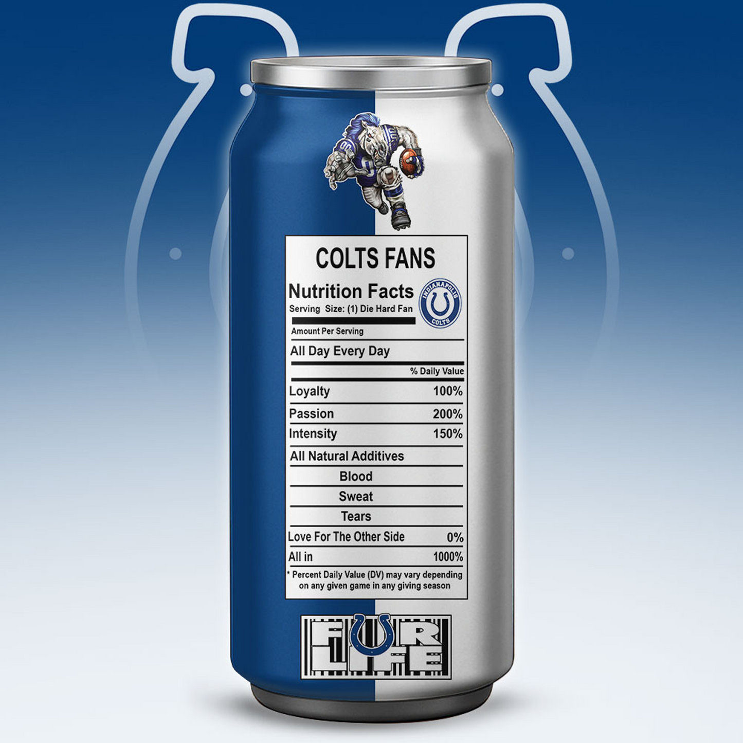 IND x NFL Monster Energy Tumbler Gift for Fans DATND TANTD