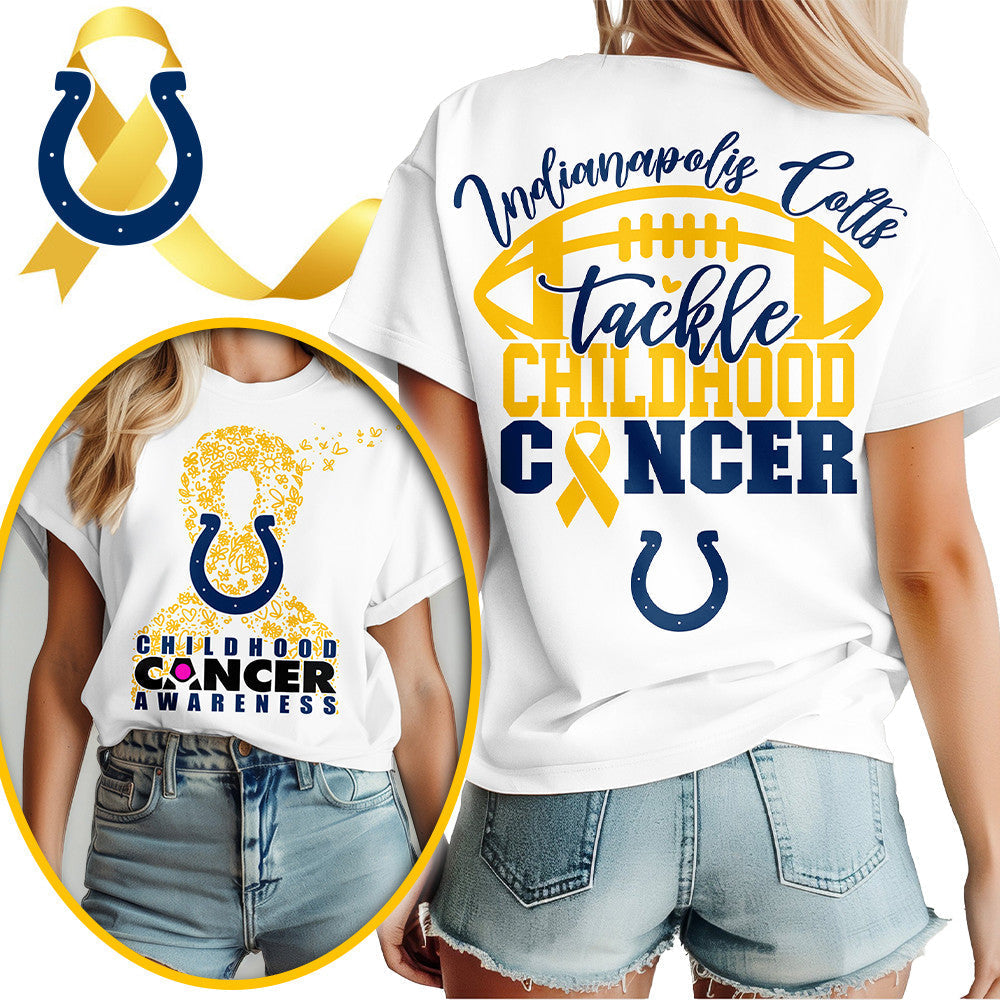 IND X NFL Premium Childhood Cancer Awareness Month 3D Shirt DatND ThuongNH