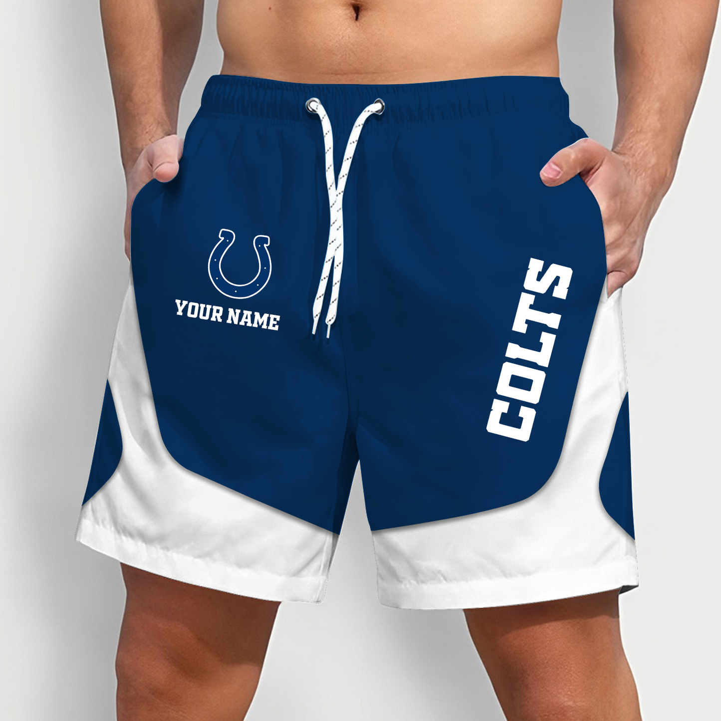 IND x NFL Team Special Short Pants For Men Custom Name Gifts DATND TANTD25