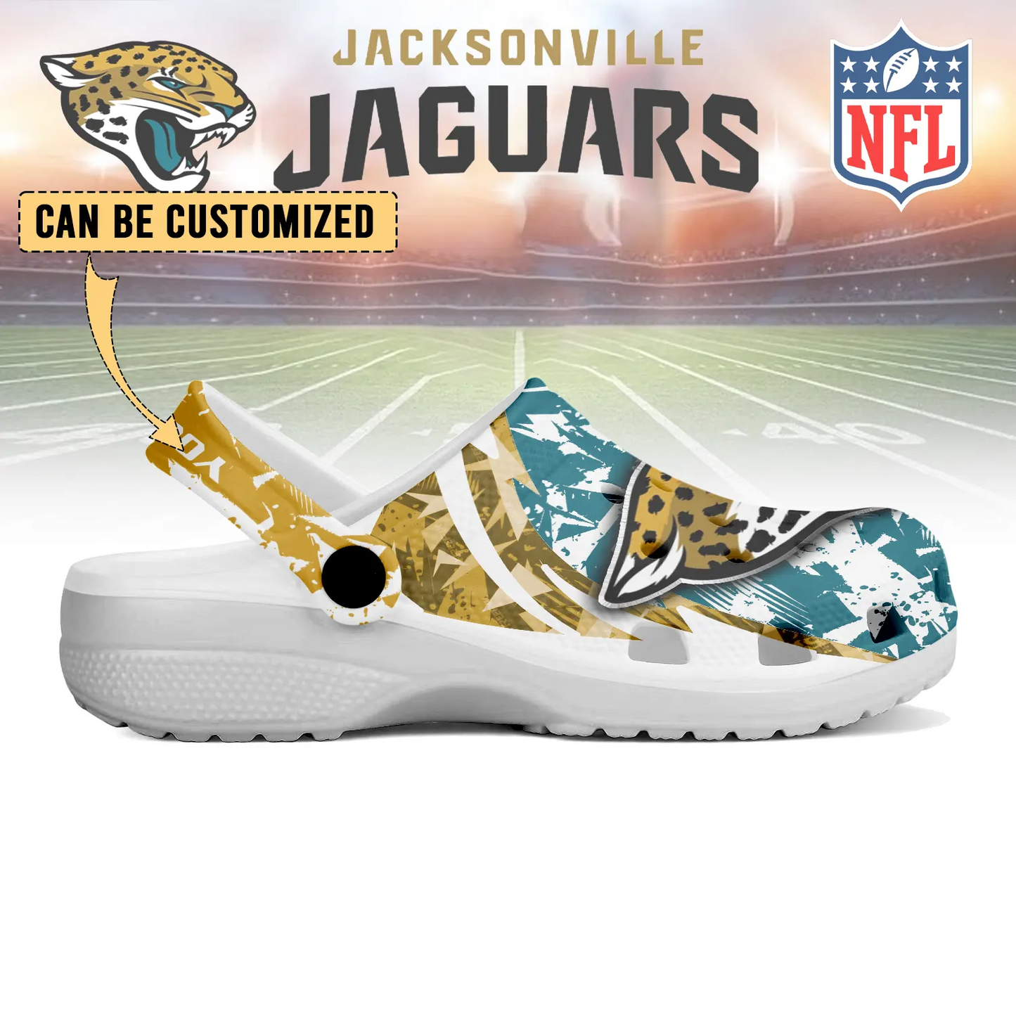 JAC  x NFL Crocs Crocband Clogs Shoes DatND DVT