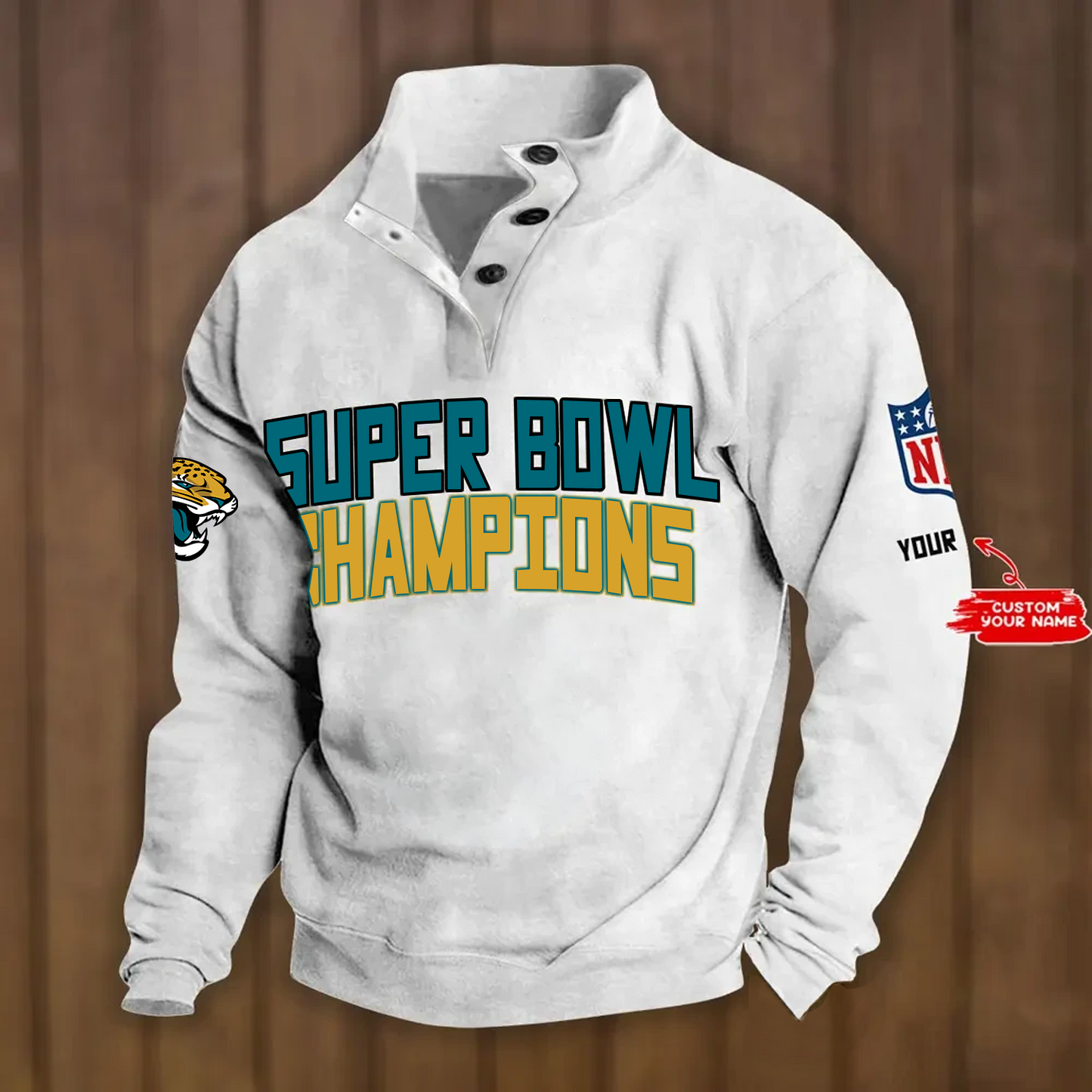 JAC x NFL Double Breasted Stand Collar Hoodies DATND TANTD