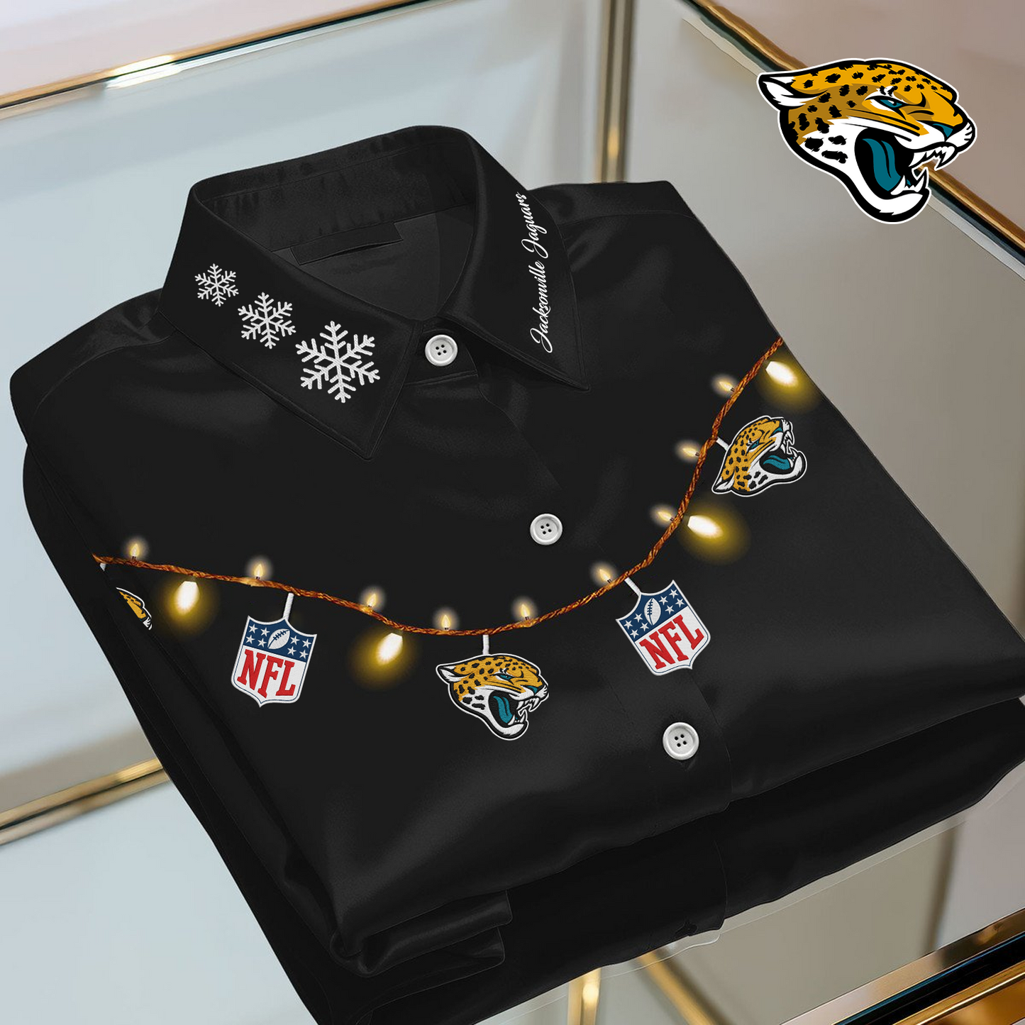 JAC X Premium NFL Christmas Long Sleeve Casual Shirt V1 NAK NHT