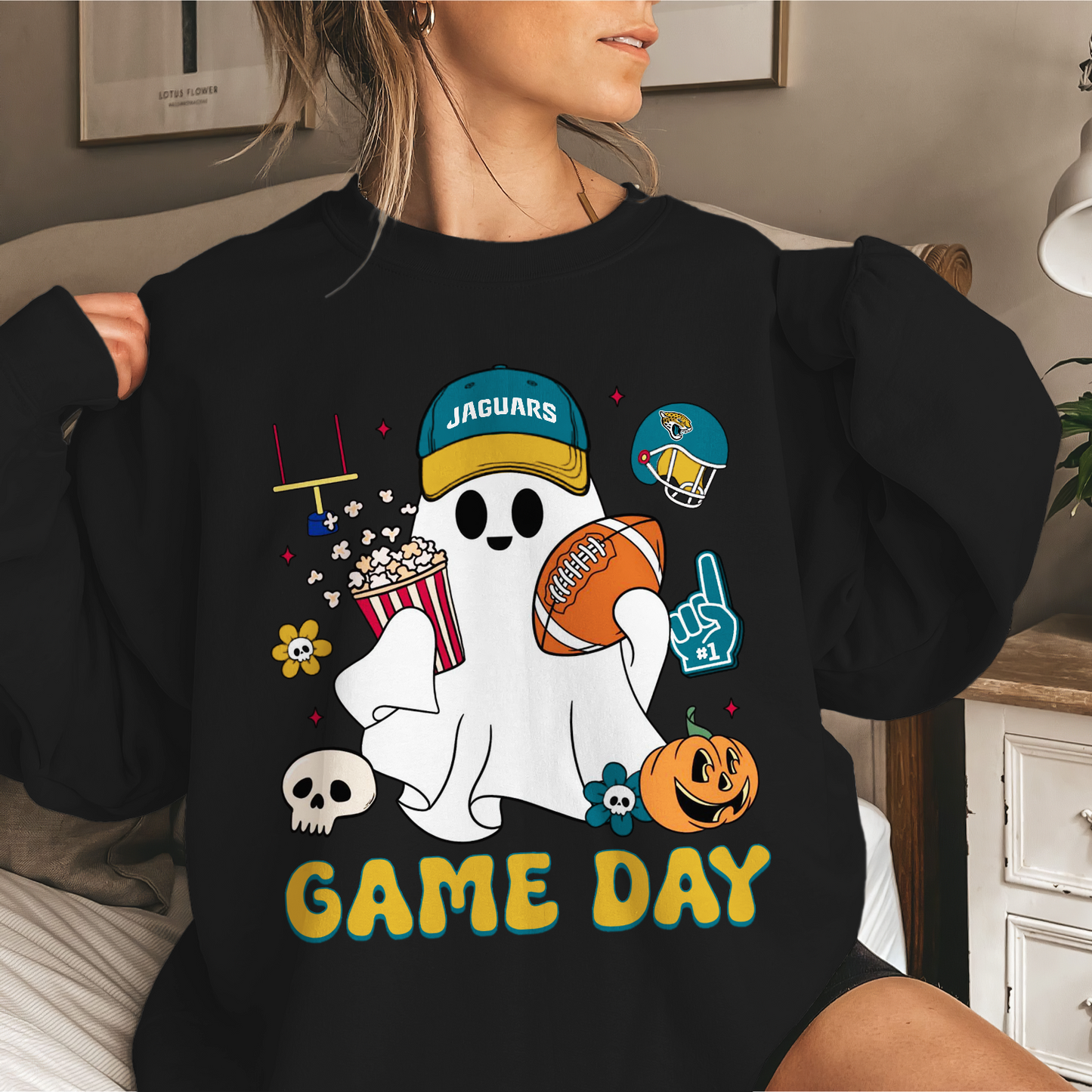 JJ Game Day Football Ghost Sweatshirt DDT NTL