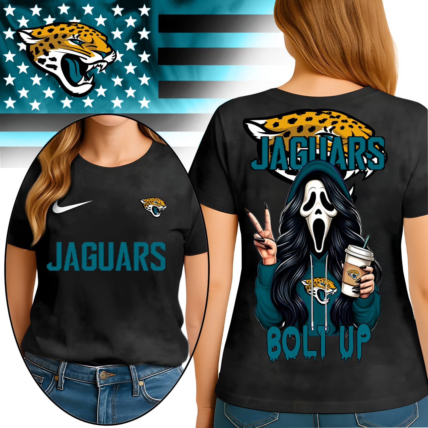 JJ Premium NFL Ghostface 3D Shirt DDT HLPHUONG