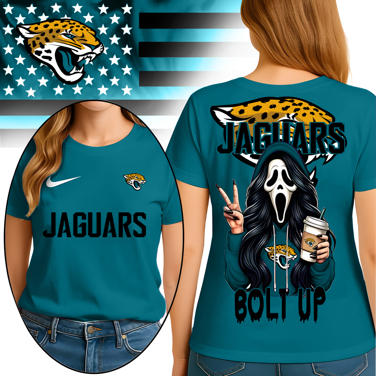 JJ Premium NFL Ghostface 3D Shirt DDT HLPHUONG