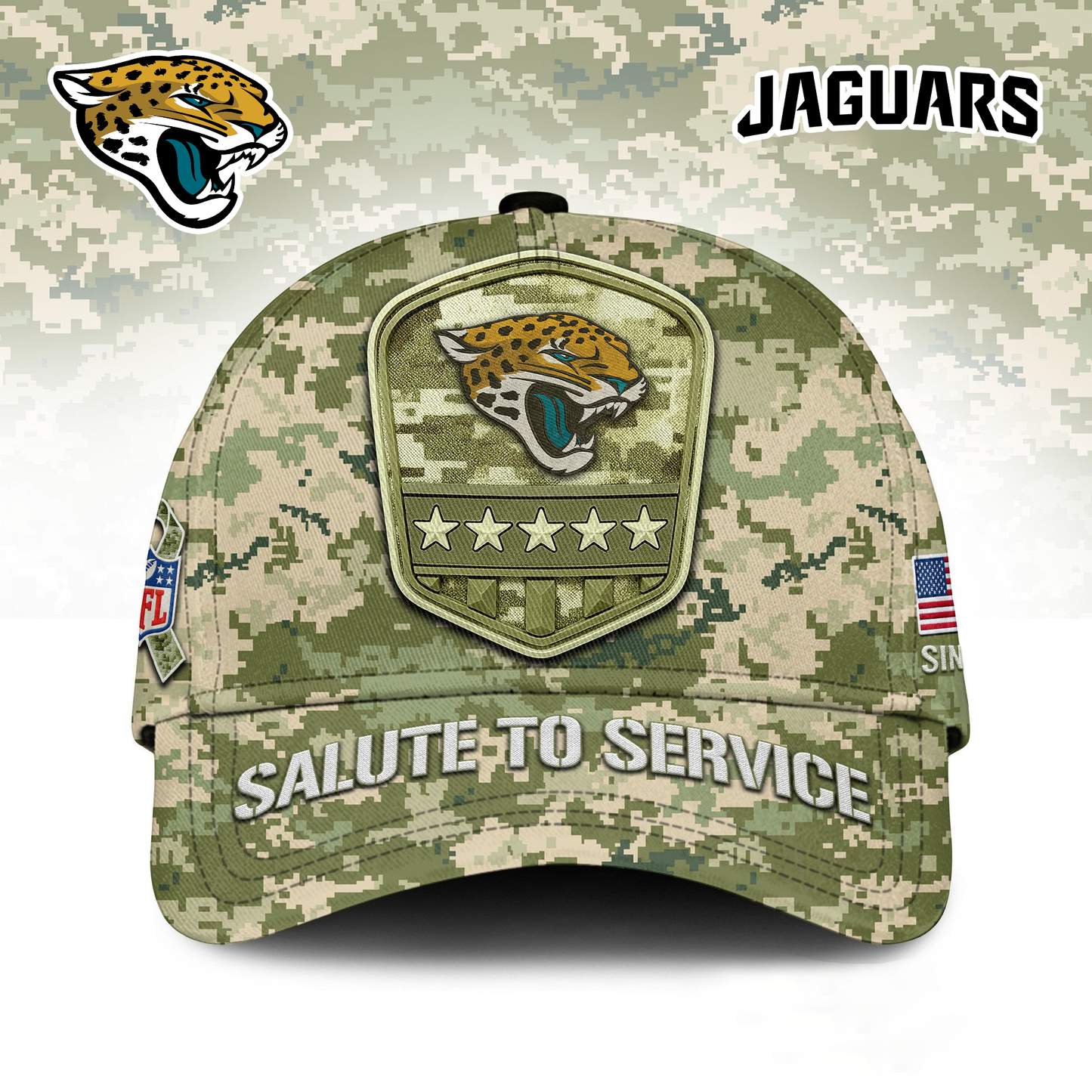 JJ Premium NFL Salute To Service Classic Cap DDT  NTL