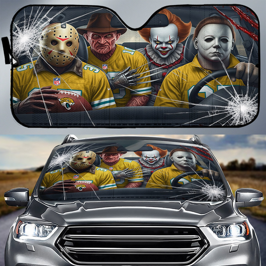JJ x NFL Horror Car Sunshade For Fan DDT CTND