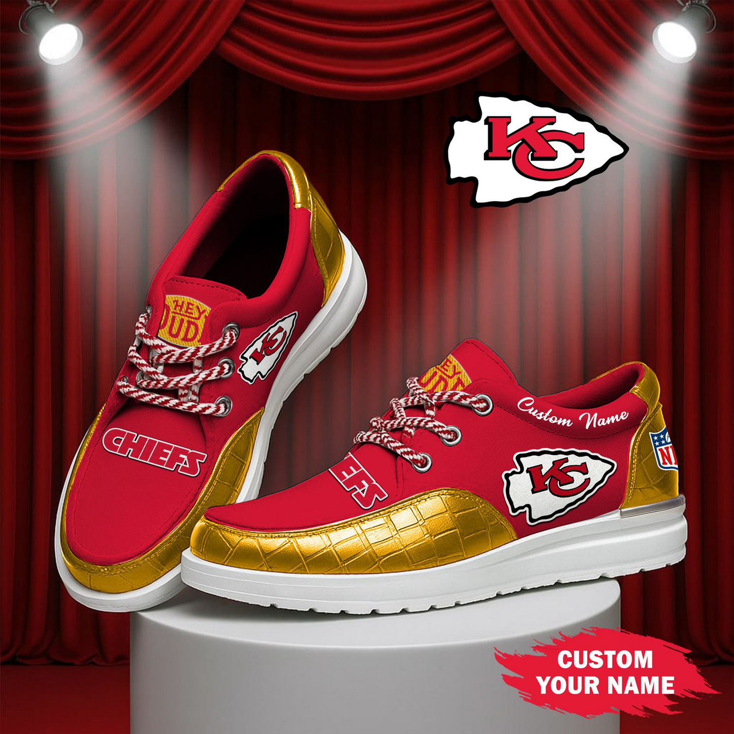 KC x NFL  Premium Leather Loafer Shoes TUANND TANTD