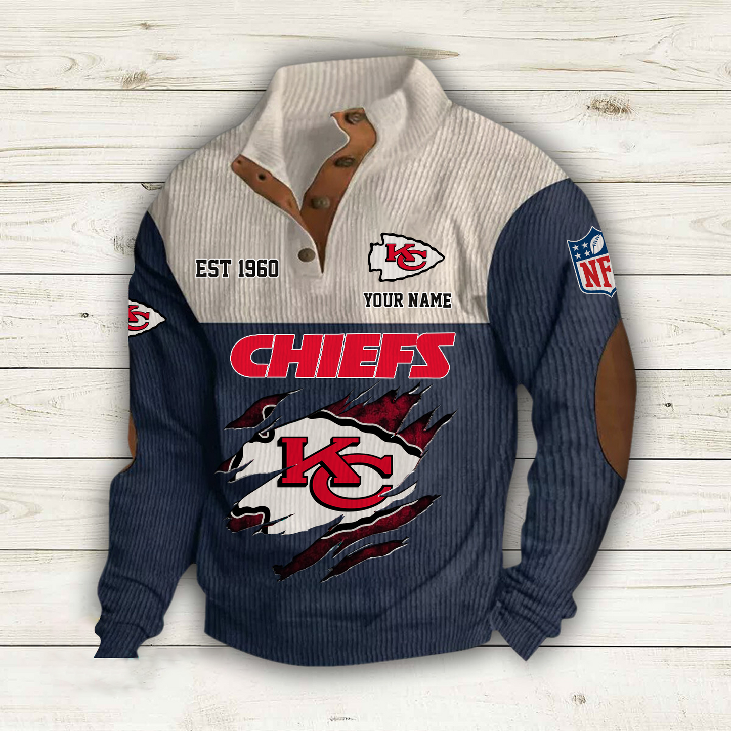 KC x NFL Custom Name Sport Sweatshirt DatND DVT
