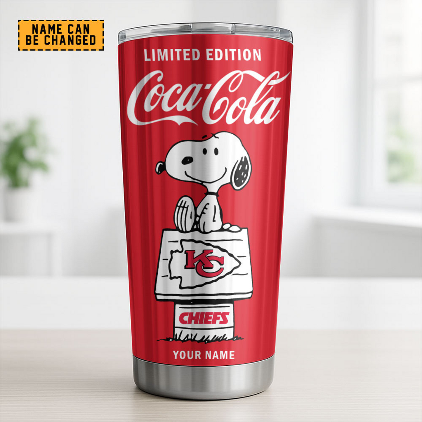 KC x NFL Mix Snoopy & Red Coca Tumbler DatND DVT