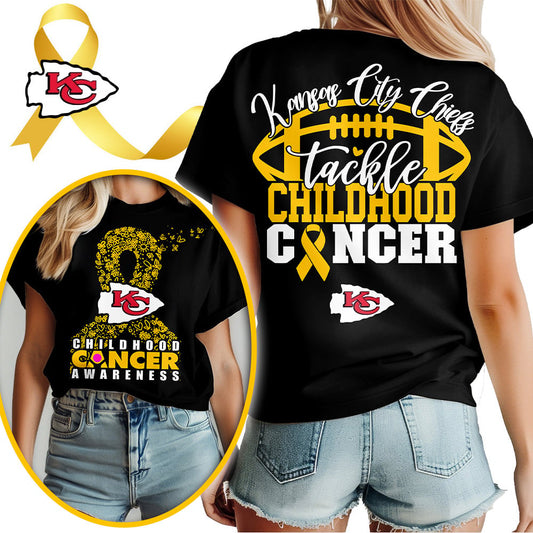 KC X NFL Premium Childhood Cancer Awareness Month 3D Shirt DatND ThuongNH
