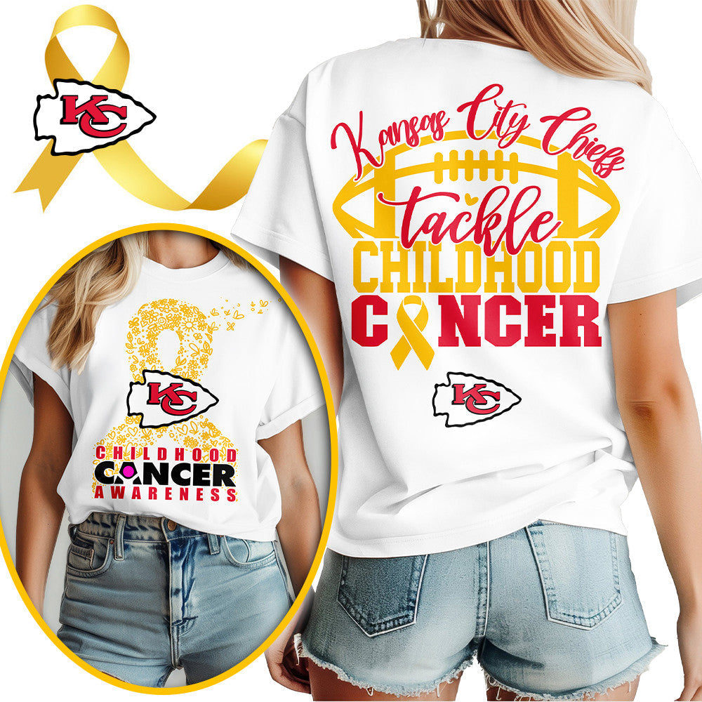 KC X NFL Premium Childhood Cancer Awareness Month 3D Shirt DatND ThuongNH