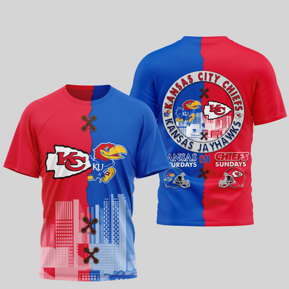 KCC 2 Premium NFL x NCAA 3D T-shirt DDT NTL