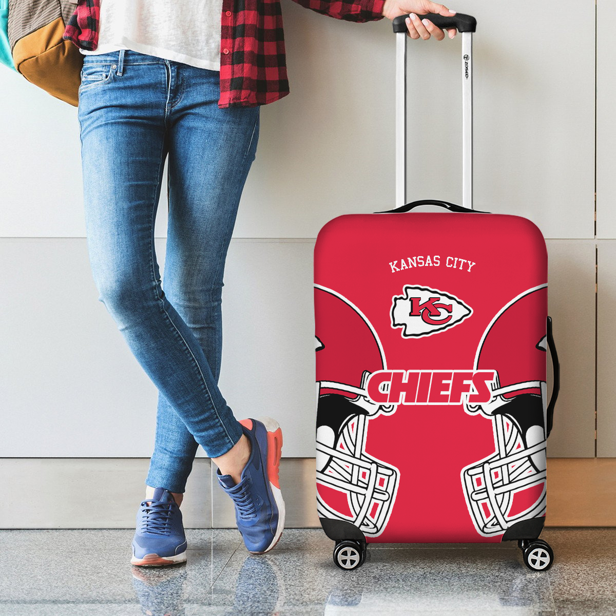 KCC NFL V2 Luggage Cover Suitcase Protector DDT NTL