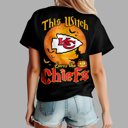 KCC Premium NFL Halloween Witch Women Shirt DDT CTND