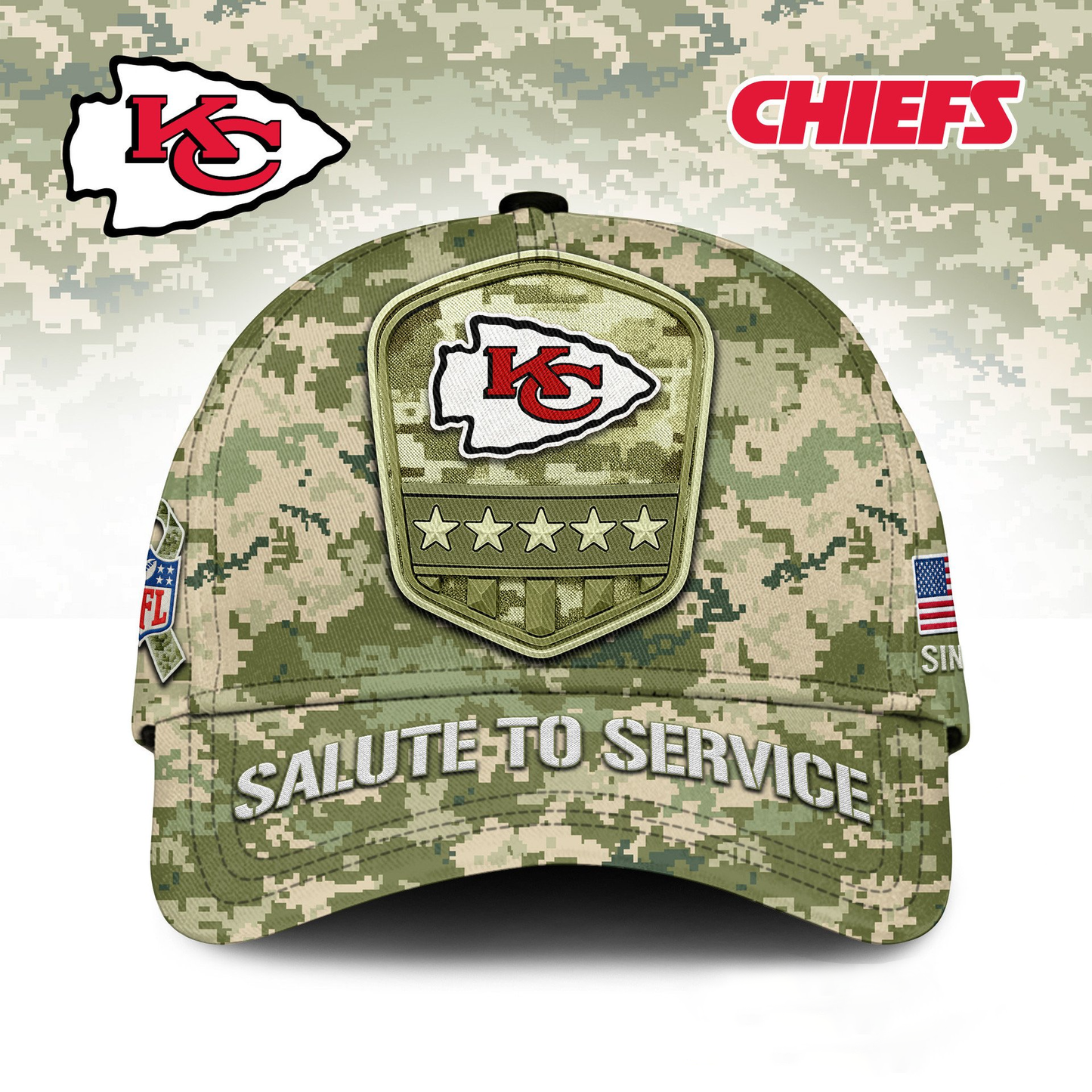 KCC Premium NFL Salute To Service Classic Cap DDT  NTL