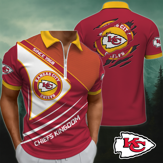 KCC x NFL Premium 3D Zip Polo DDT NTL