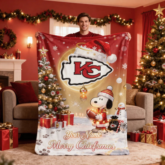 KCC x SNP Premium Christmas Fleece Blanket & Throw Pillow V1 NAK NHT