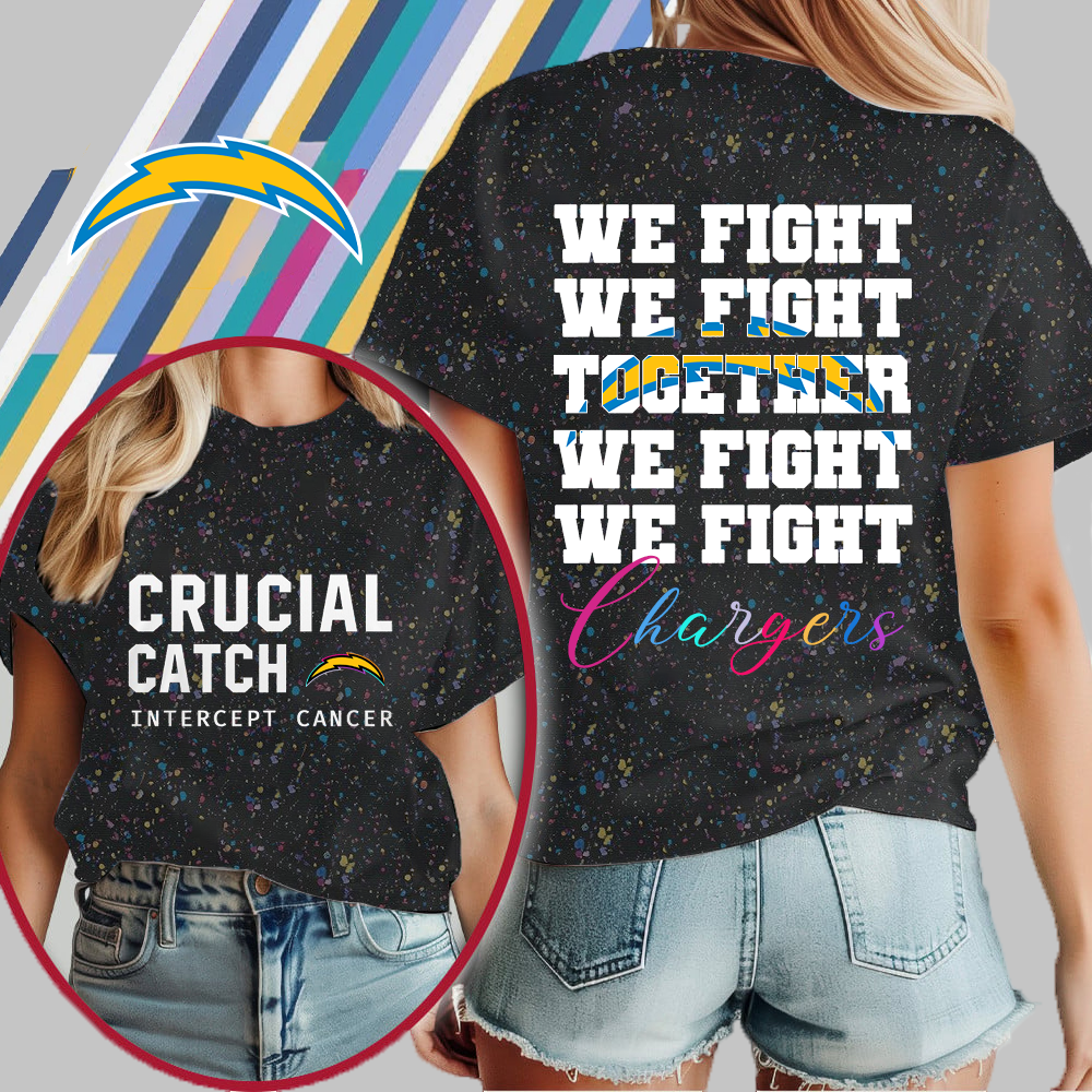 LAC NFL Crucial Catch We Fight Together T-Shirt DDT HLPHUONG