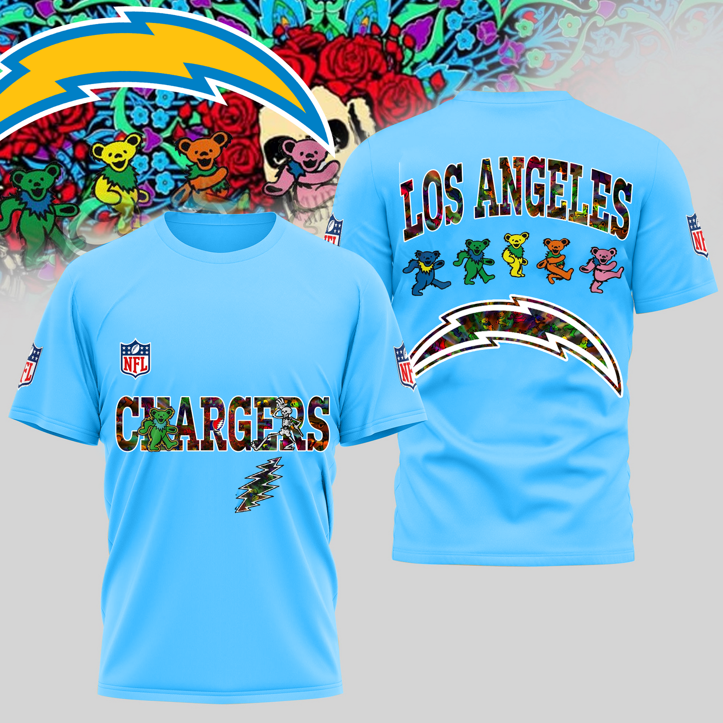 LAC Premium NFL Dancing Bear T-Shirt DDT HLPHUONG