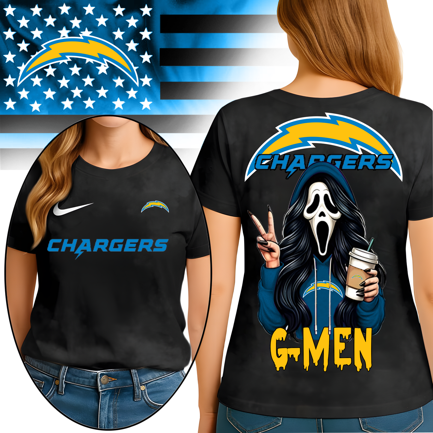 LAC Premium NFL Ghostface 3D Shirt DDT HLPHUONG