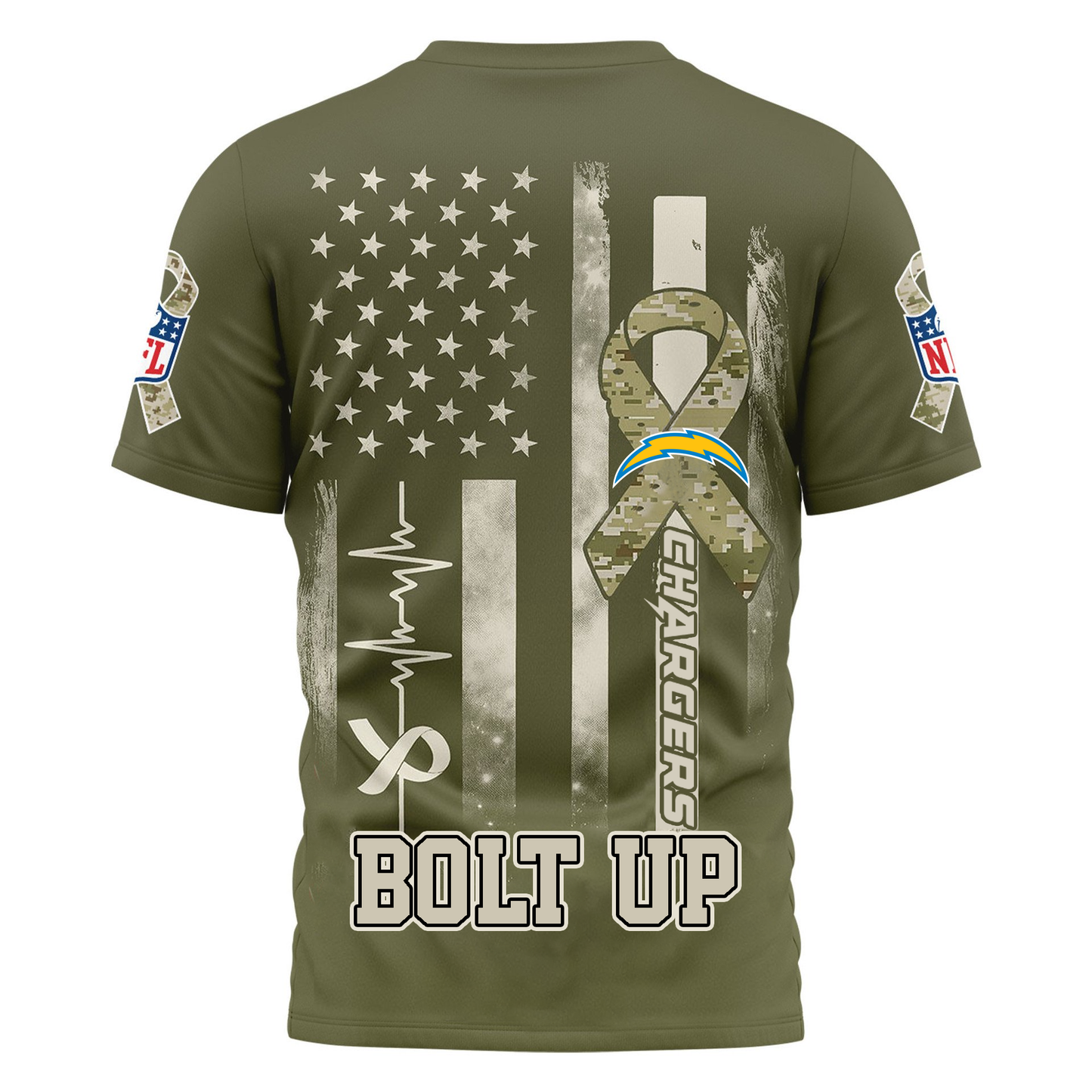 LAC Premium NFL Salute to Service Camo 3D Shirt DDT CTND