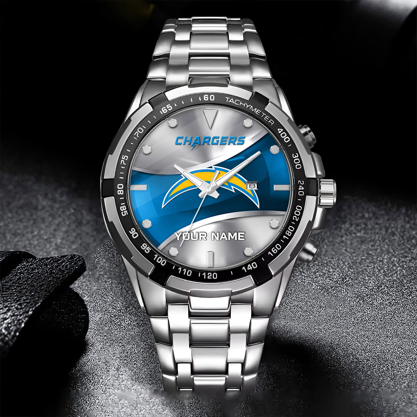 LAC x NFL Alloy Men Quartz Watch - Custom Name DATND TANTD