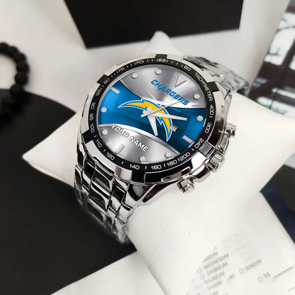 LAC x NFL Alloy Men Quartz Watch - Custom Name DATND TANTD