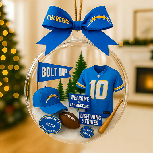 LAC X NFL Baseball Team Christmas Tree and Uniform Pendant V1 NAK NHT