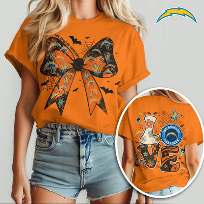 LAC x NFL Halloween Bow 3D Shirt 0409 DatND DVT