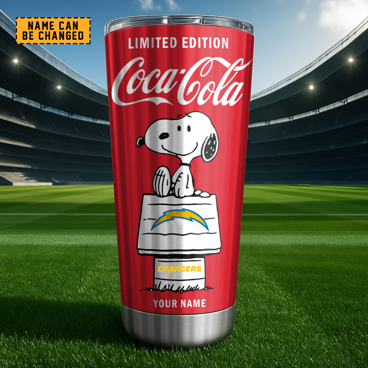 LAC x NFL Mix Snoopy & Red Coca Tumbler DatND DVT