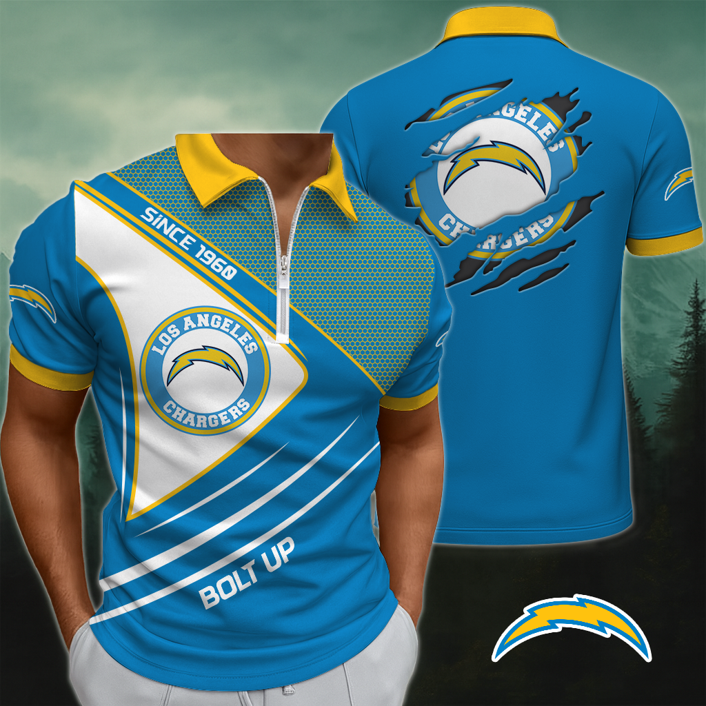 LAC x NFL Premium 3D Zip Polo DDT NTL