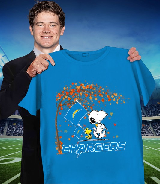 LAC x NFL Snoopy and Woodstock Happy Autumn 2D Shirt DatND ThuongNH