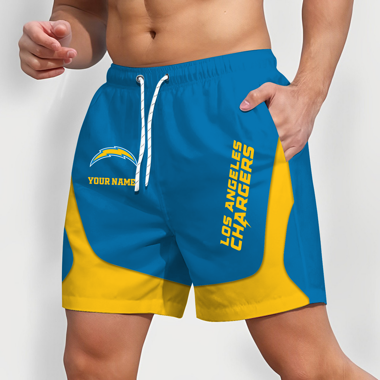 LAC x NFL Team Special Short Pants For Men Custom Name Gifts DATND TANTD25