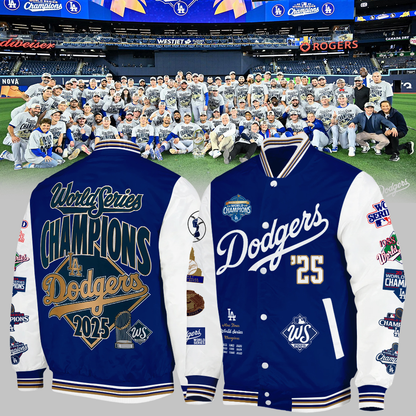 LAD x MLB World Series Winners 2025 V3 Varsity Jacket DDT NTL