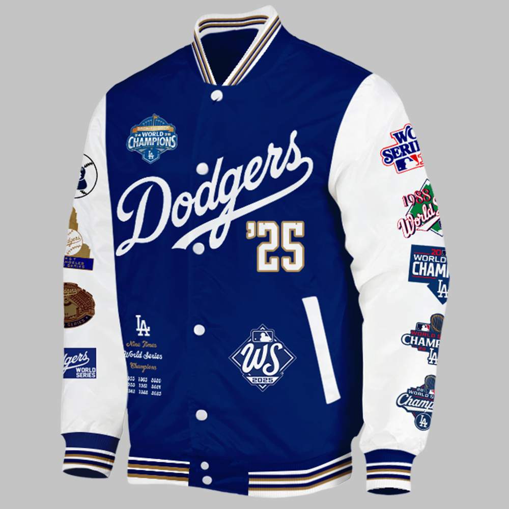 LAD x MLB World Series Winners 2025 V3 Varsity Jacket DDT NTL