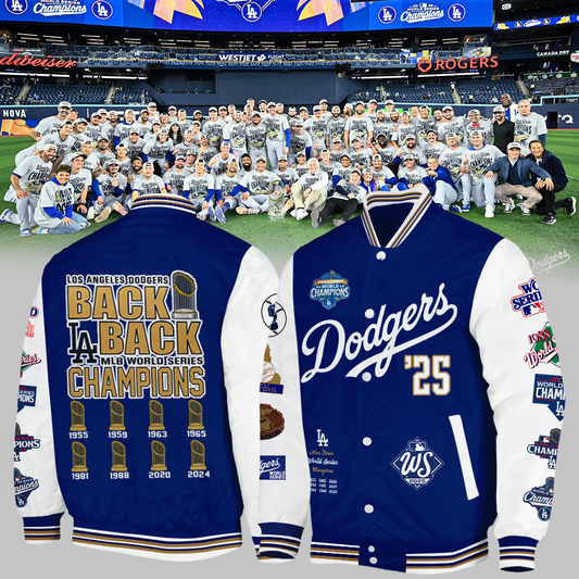 LAD x MLB World Series Winners 2025 V4 Varsity Jacket DDT NTL