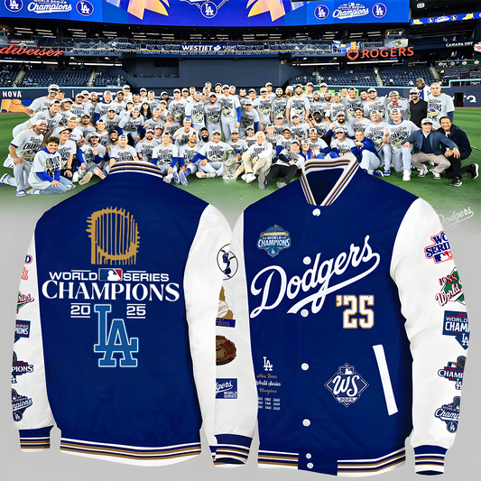 LAD x MLB World Series Winners 2025 Varsity Jacket DDT HLPHUONG