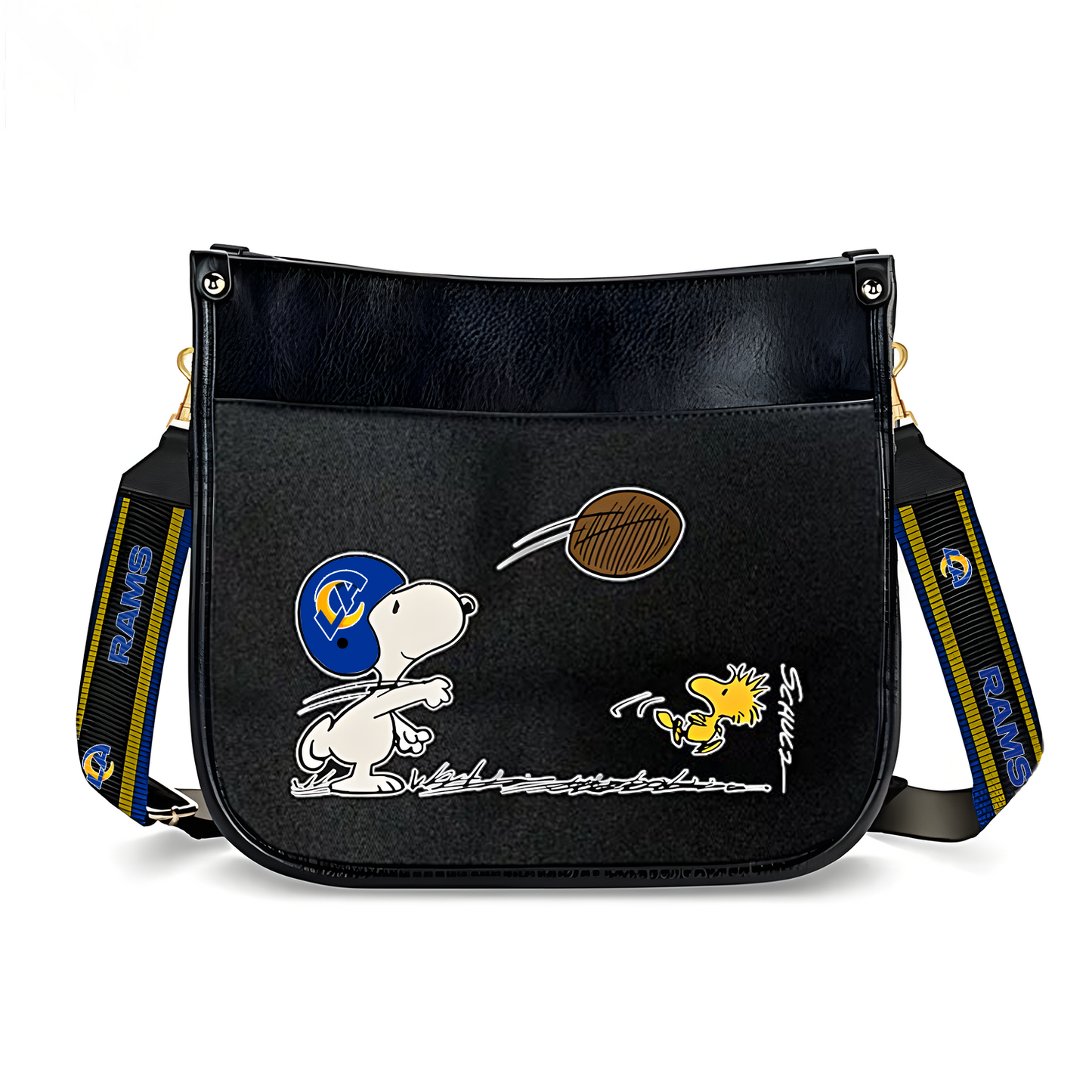 LAR  x NFL Peanuts Snoopy Football Shoulder Bag DatND ThuongNH