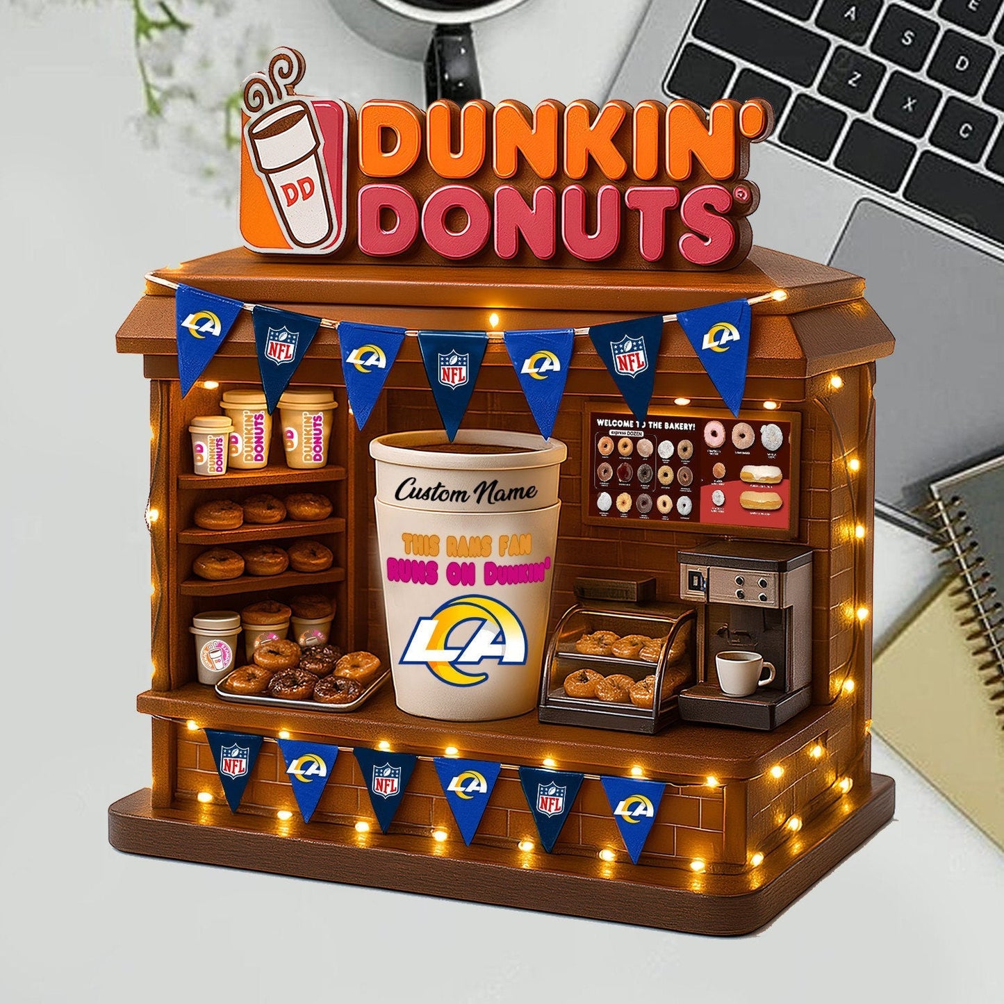 LAR Acrylic Block - NFL x Dunkin Donuts Gift For Fans DDT CTND