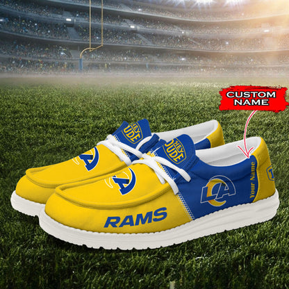 LAR Personalized NFL Hey Dude Shoes DatND ThuongNH