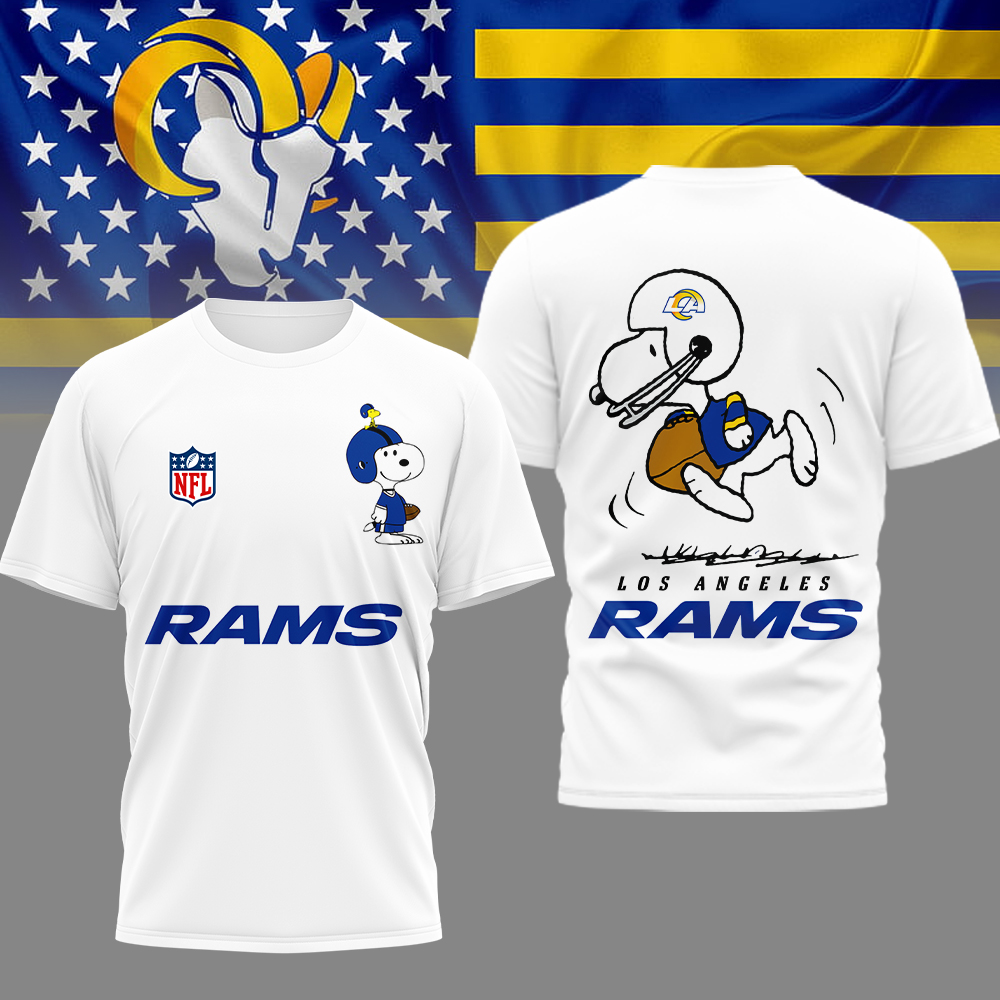 LAR Premium NFL x Peanuts 3D Shirt DDT CTND