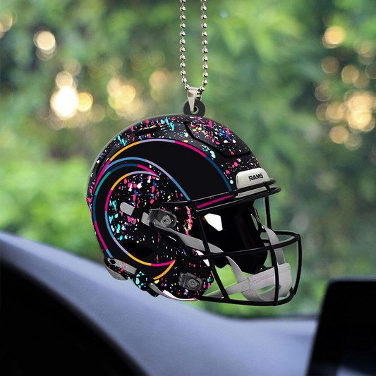 LAR x NFL Custom Shape 2-sided Car Ornament DATND TANTD