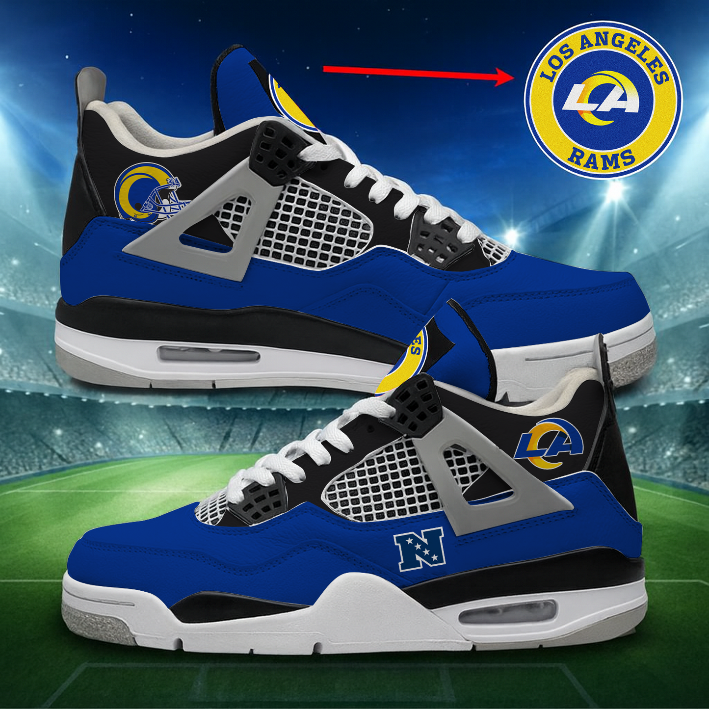 LAR x NFL Custom Sneakers DatND DVT