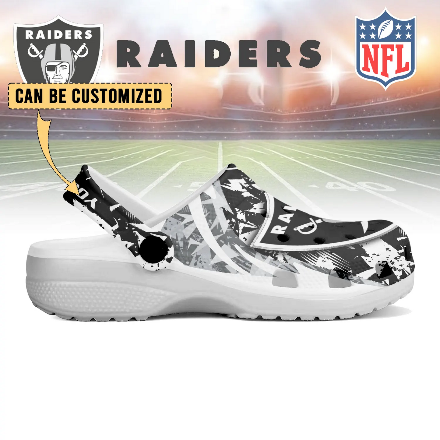 LV  x NFL Crocs Crocband Clogs Shoes DatND DVT