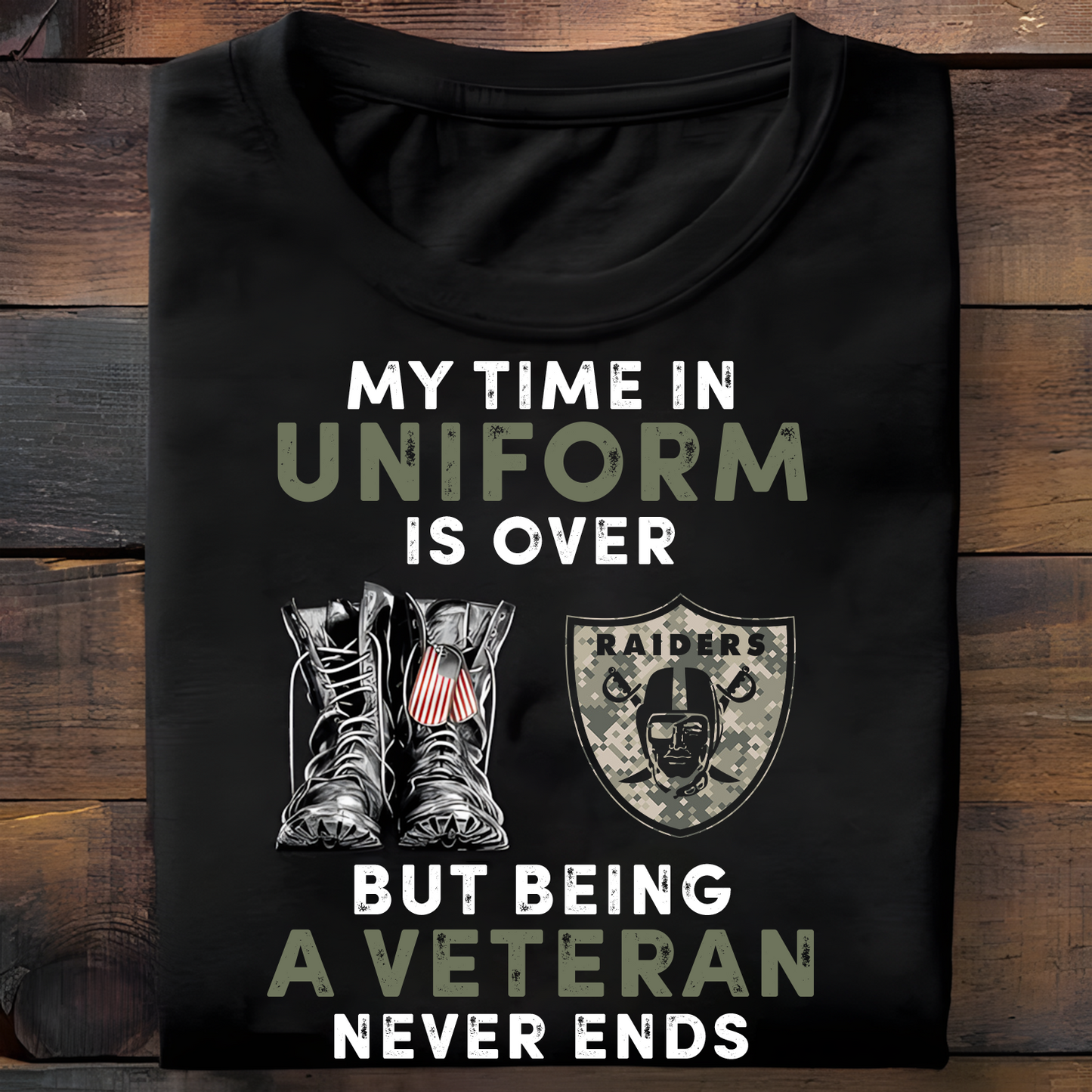 LV x NFL My Time In Uniform Is Over But Being A Veteran Never Ends 2D Shirt DatND ThuongNH