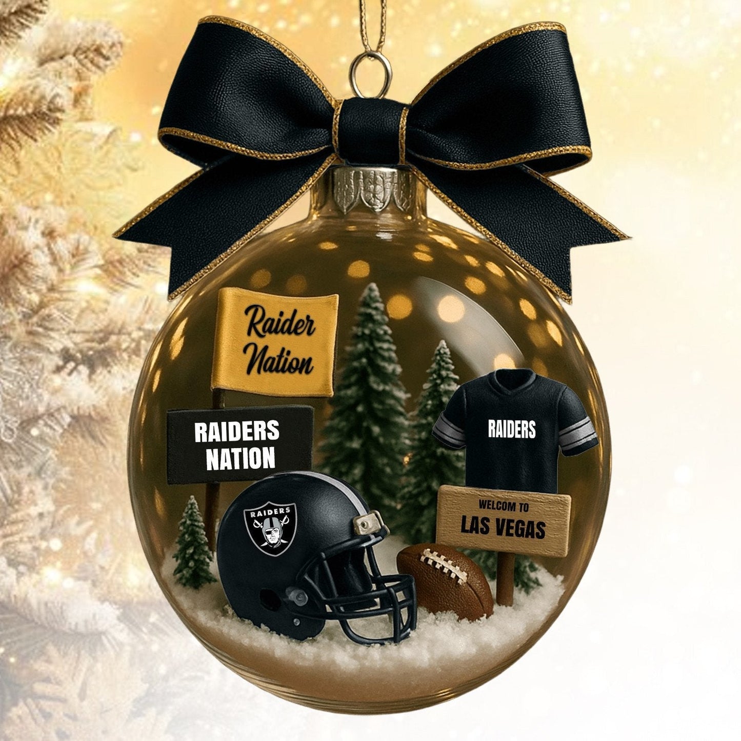 LVR  NFL Acrylic Ball Ornament - Best Gift For Fans DDT CTND