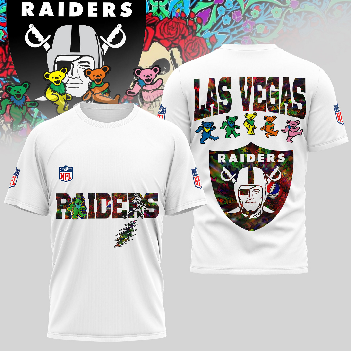 LVR Premium NFL Dancing Bear T-Shirt DDT HLPHUONG