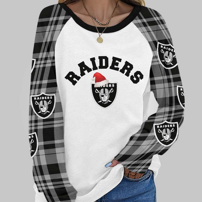 LVR Premium NFL Cozy Round Neck Raglan Sleeve Sweatshirt DDT CTND